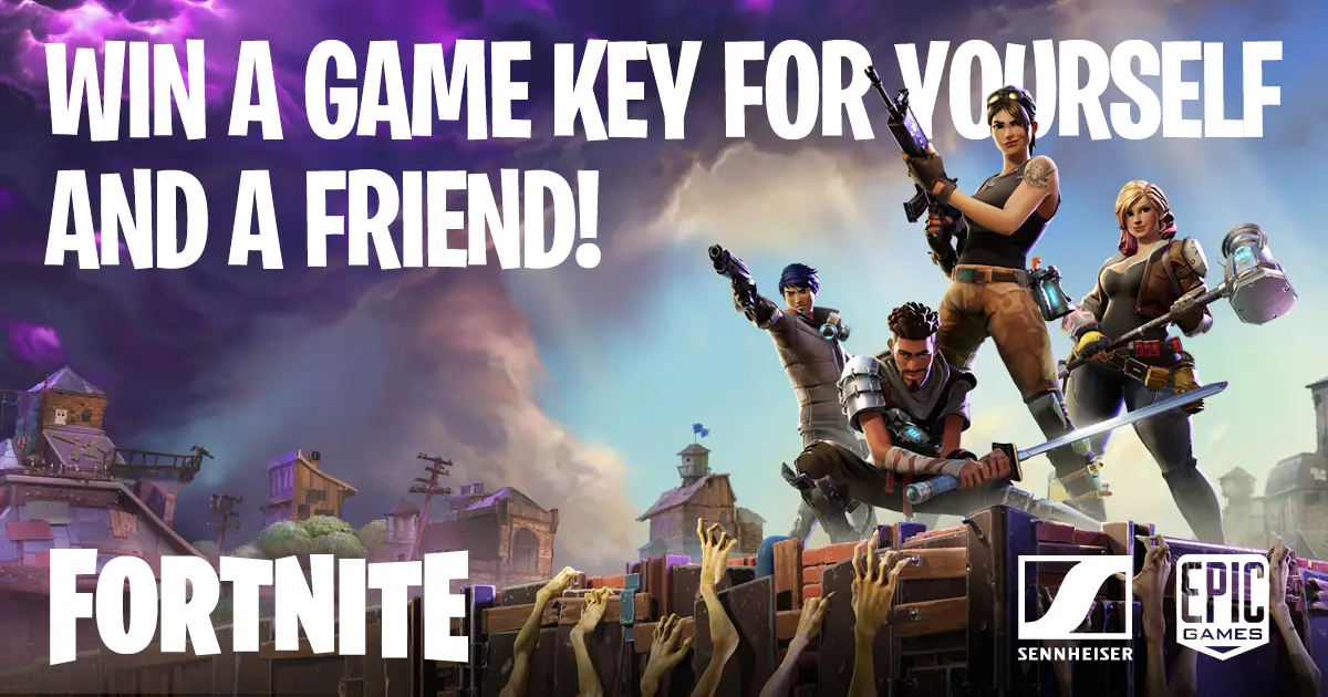 Fortnite Game Key Giveaway Giveawaybase - sennheiser has teamed up with fortnite to give away 2 copies of game to their facebook fans to enter in this fortnite game key giveaway grab your free