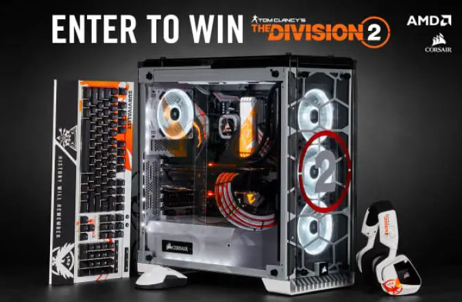 Custom Tom Clancy S The Division 2 Gaming Pc Giveaway Giveawaybase