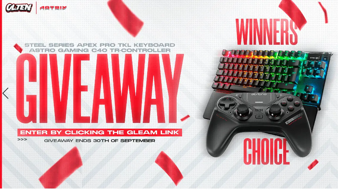 Steelseries Apex Pro Tkl Keyboard And Astro Gaming Controller Giveaway Giveawaybase