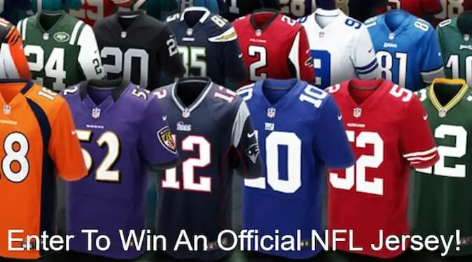 NFL Football Jersey Giveaway GiveawayBase